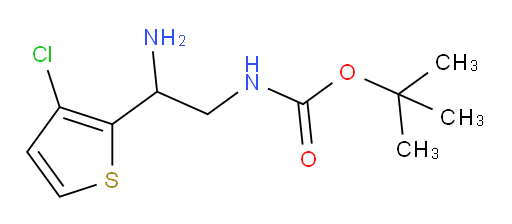 tert-butyl N-[2-amino-2-(3-chlorothiophen-2-yl)ethyl]carbamate