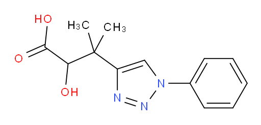 2-hydroxy-3-methyl-3-(1-phenyl-1H-1,2,3-triazol-4-yl)butanoic acid