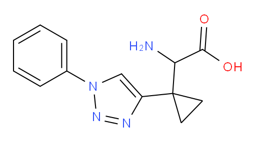 2-amino-2-[1-(1-phenyl-1H-1,2,3-triazol-4-yl)cyclopropyl]acetic acid