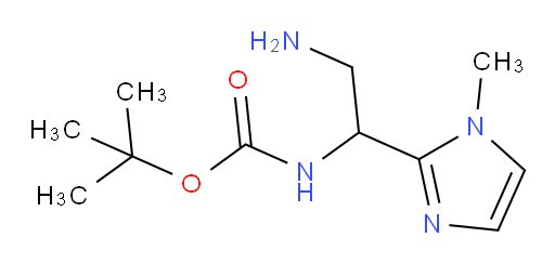 tert-butyl N-[2-amino-1-(1-methyl-1H-imidazol-2-yl)ethyl]carbamate