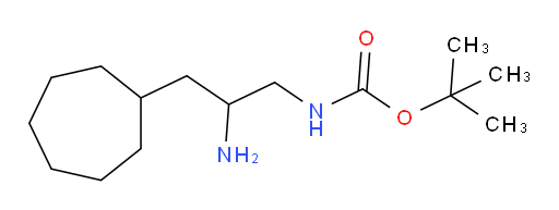 tert-butyl N-(2-amino-3-cycloheptylpropyl)carbamate