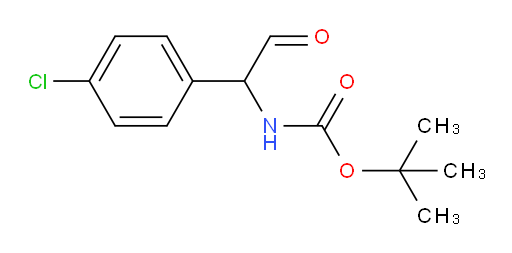 tert-butyl N-[1-(4-chlorophenyl)-2-oxoethyl]carbamate
