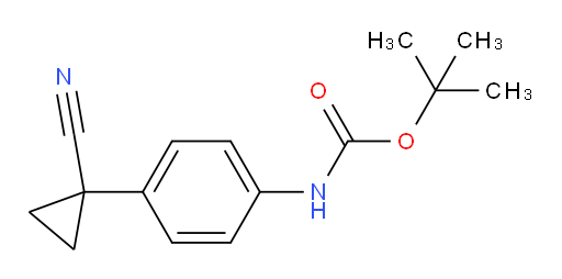 tert-butyl N-[4-(1-cyanocyclopropyl)phenyl]carbamate
