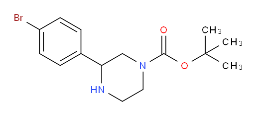 tert-butyl 3-(4-bromophenyl)piperazine-1-carboxylate