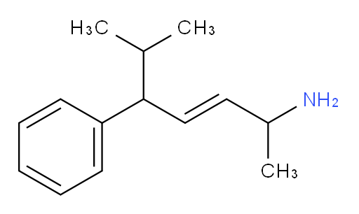 6-methyl-5-phenylhept-3-en-2-amine