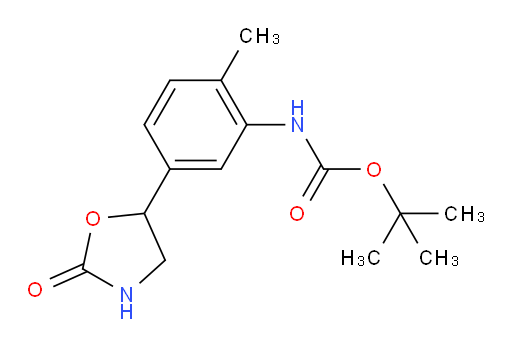 tert-butyl N-[2-methyl-5-(2-oxo-1,3-oxazolidin-5-yl)phenyl]carbamate