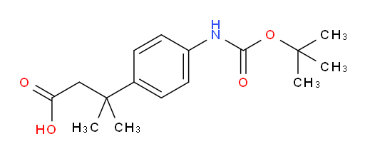 3-(4-{[(tert-butoxy)carbonyl]amino}phenyl)-3-methylbutanoic acid