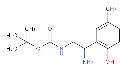 tert-butyl N-[2-amino-2-(2-hydroxy-5-methylphenyl)ethyl]carbamate