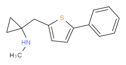 N-methyl-1-[(5-phenylthiophen-2-yl)methyl]cyclopropan-1-amine