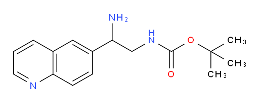tert-butyl N-[2-amino-2-(quinolin-6-yl)ethyl]carbamate