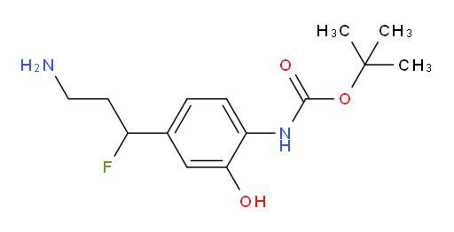 tert-butyl N-[4-(3-amino-1-fluoropropyl)-2-hydroxyphenyl]carbamate