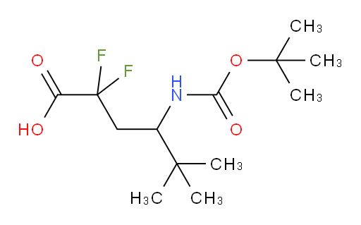 4-{[(tert-butoxy)carbonyl]amino}-2,2-difluoro-5,5-dimethylhexanoic acid