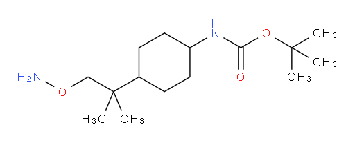tert-butyl N-{4-[1-(aminooxy)-2-methylpropan-2-yl]cyclohexyl}carbamate