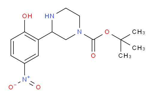 tert-butyl 3-(2-hydroxy-5-nitrophenyl)piperazine-1-carboxylate