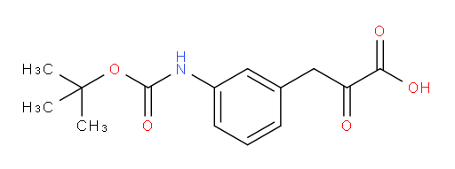 3-(3-{[(tert-butoxy)carbonyl]amino}phenyl)-2-oxopropanoic acid