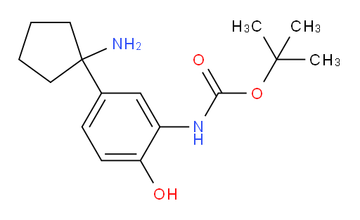 tert-butyl N-[5-(1-aminocyclopentyl)-2-hydroxyphenyl]carbamate