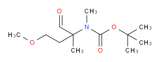 tert-butyl N-(4-methoxy-2-methyl-1-oxobutan-2-yl)-N-methylcarbamate