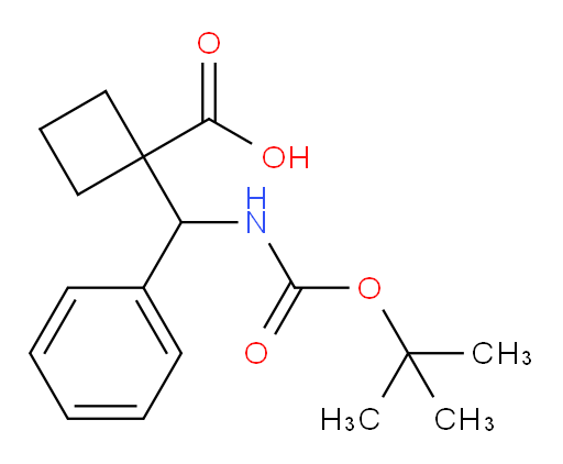 1-({[(tert-butoxy)carbonyl]amino}(phenyl)methyl)cyclobutane-1-carboxylic acid