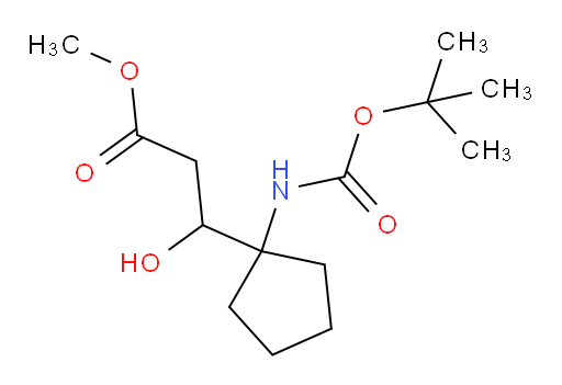 methyl 3-(1-{[(tert-butoxy)carbonyl]amino}cyclopentyl)-3-hydroxypropanoate