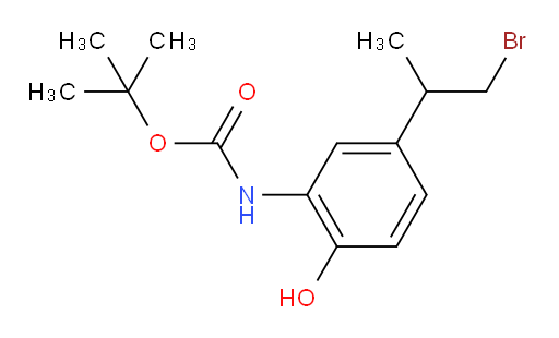 tert-butyl N-[5-(1-bromopropan-2-yl)-2-hydroxyphenyl]carbamate