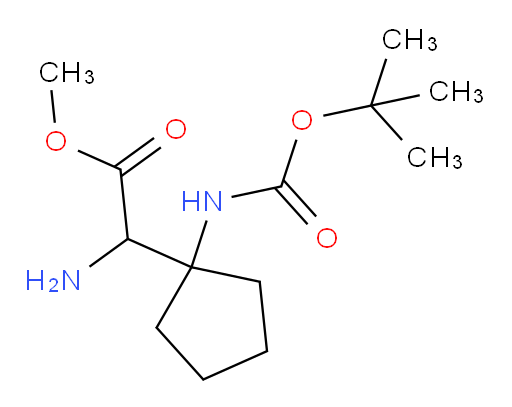 methyl 2-amino-2-(1-{[(tert-butoxy)carbonyl]amino}cyclopentyl)acetate