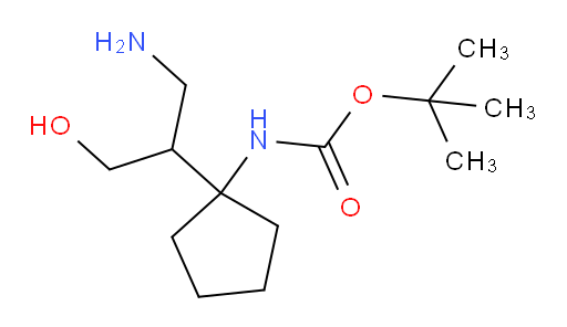 tert-butyl N-[1-(1-amino-3-hydroxypropan-2-yl)cyclopentyl]carbamate