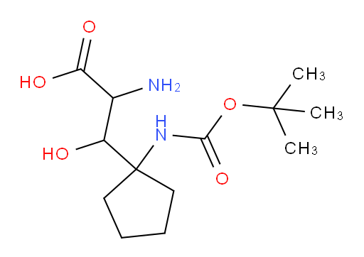 2-amino-3-(1-{[(tert-butoxy)carbonyl]amino}cyclopentyl)-3-hydroxypropanoic acid