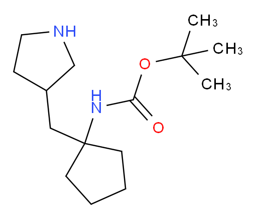 tert-butyl N-{1-[(pyrrolidin-3-yl)methyl]cyclopentyl}carbamate