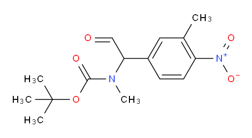 tert-butyl N-methyl-N-[1-(3-methyl-4-nitrophenyl)-2-oxoethyl]carbamate