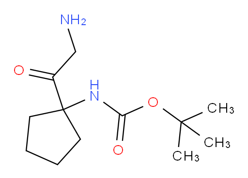 tert-butyl N-[1-(2-aminoacetyl)cyclopentyl]carbamate