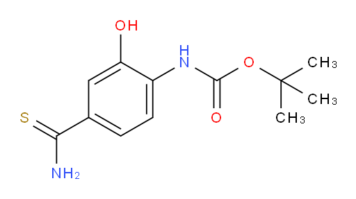 tert-butyl N-(4-carbamothioyl-2-hydroxyphenyl)carbamate