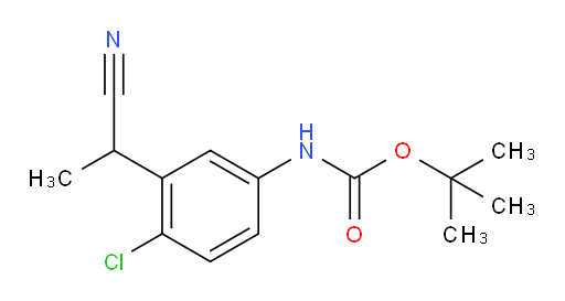 tert-butyl N-[4-chloro-3-(1-cyanoethyl)phenyl]carbamate