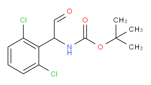 tert-butyl N-[1-(2,6-dichlorophenyl)-2-oxoethyl]carbamate
