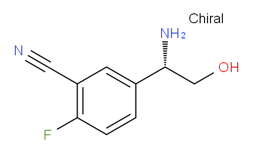 5-[(1S)-1-amino-2-hydroxyethyl]-2-fluorobenzonitrile
