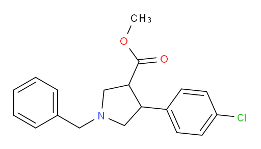 methyl 1-benzyl-4-(4-chlorophenyl)pyrrolidine-3-carboxylate