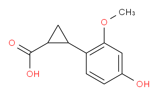 2-(4-hydroxy-2-methoxyphenyl)cyclopropane-1-carboxylic acid