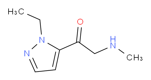 1-(1-ethyl-1H-pyrazol-5-yl)-2-(methylamino)ethan-1-one