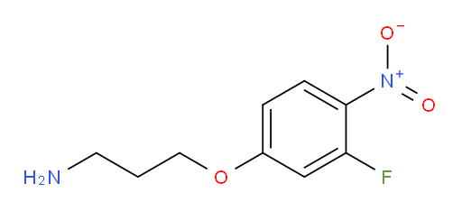 3-(3-fluoro-4-nitrophenoxy)propan-1-amine