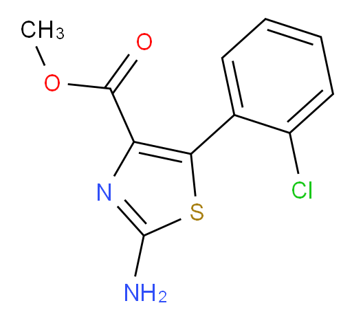 methyl 2-amino-5-(2-chlorophenyl)-1,3-thiazole-4-carboxylate