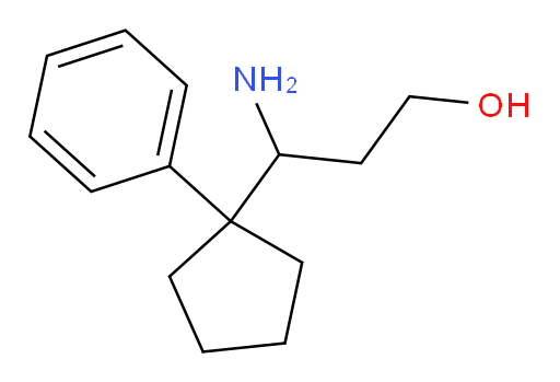 3-amino-3-(1-phenylcyclopentyl)propan-1-ol