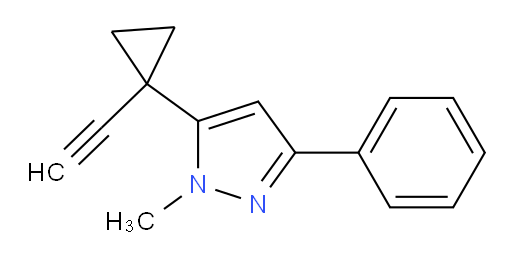 5-(1-ethynylcyclopropyl)-1-methyl-3-phenyl-1H-pyrazole
