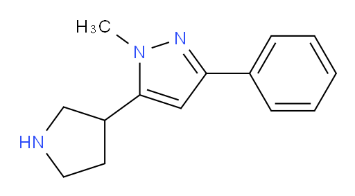 1-methyl-3-phenyl-5-(pyrrolidin-3-yl)-1H-pyrazole