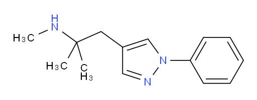 methyl[2-methyl-1-(1-phenyl-1H-pyrazol-4-yl)propan-2-yl]amine