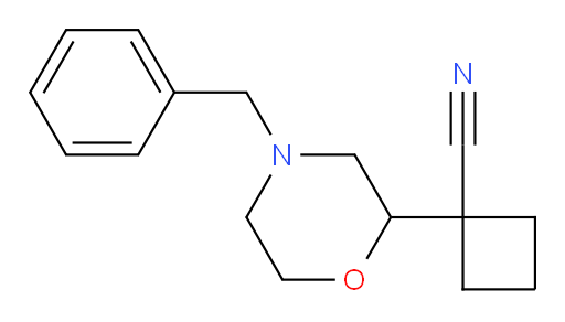 1-(4-benzylmorpholin-2-yl)cyclobutane-1-carbonitrile