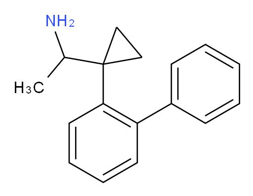1-[1-(2-phenylphenyl)cyclopropyl]ethan-1-amine