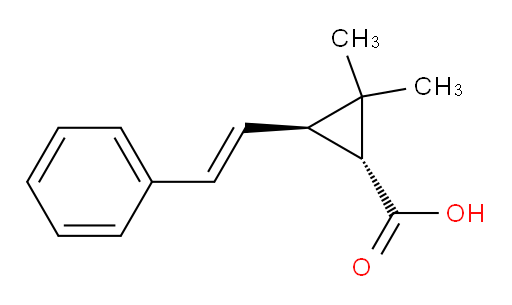 rac-(1R,3R)-2,2-dimethyl-3-(2-phenylethenyl)cyclopropane-1-carboxylic acid