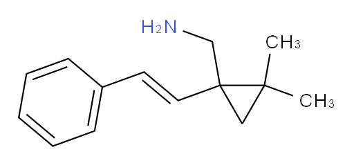 [2,2-dimethyl-1-(2-phenylethenyl)cyclopropyl]methanamine