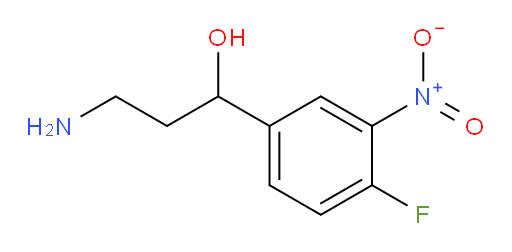 3-amino-1-(4-fluoro-3-nitrophenyl)propan-1-ol