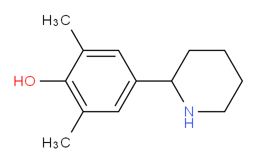 2,6-dimethyl-4-(piperidin-2-yl)phenol