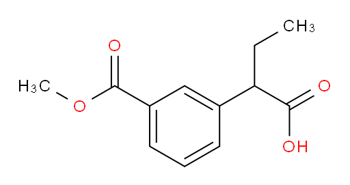 2-[3-(methoxycarbonyl)phenyl]butanoic acid